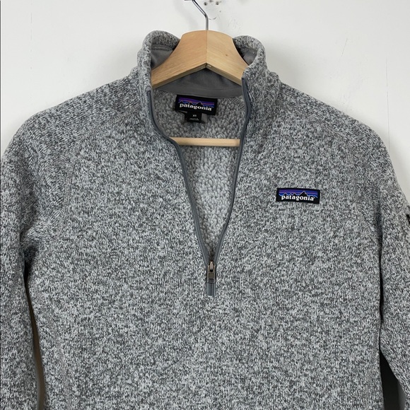 Patagonia Better Sweater Fleece Knit 1/4 Zip 3 Pocket Women's XS Pullover Gray - Picture 4 of 10